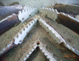Hardox wearparts Sawmill log guides which does not fold