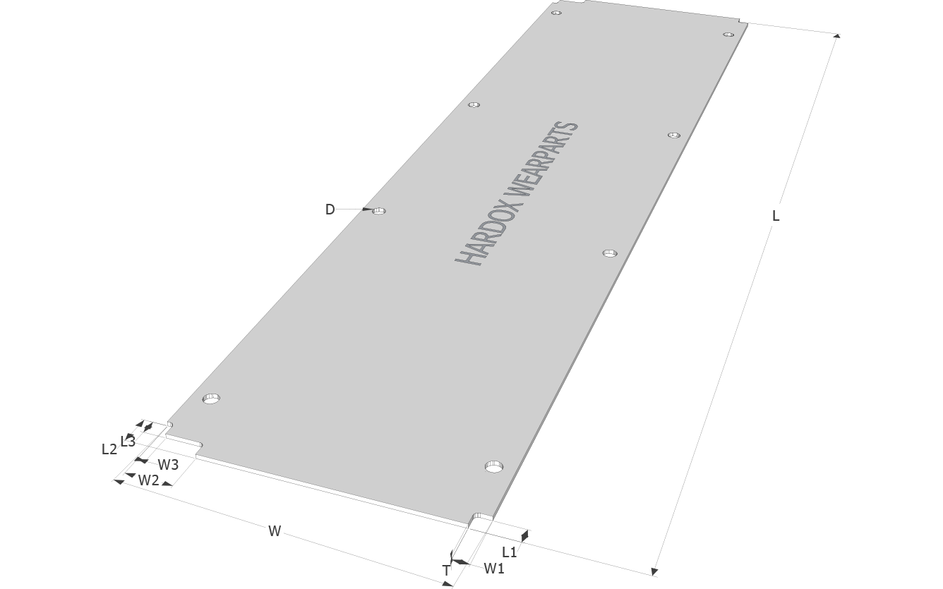 Floor plate for road pavers in Hardox® steel