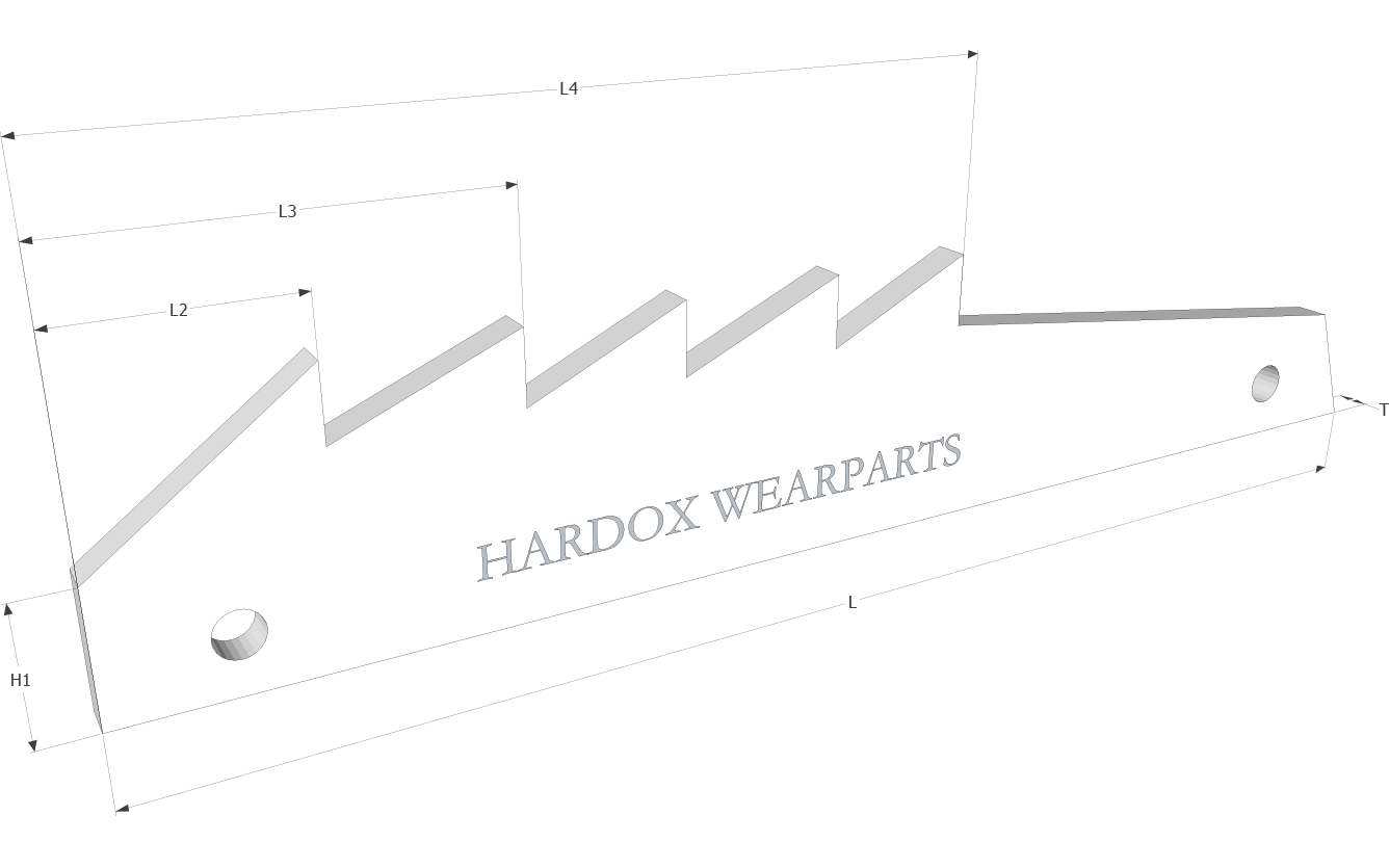 Conveyor guides in Hardox® steel